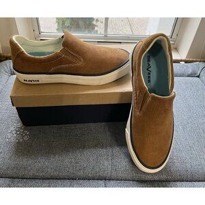 SeaVees Hawthorne Slip-On Cordies Golden Brown Corduroy 7.5 Sneaker - 70s Style